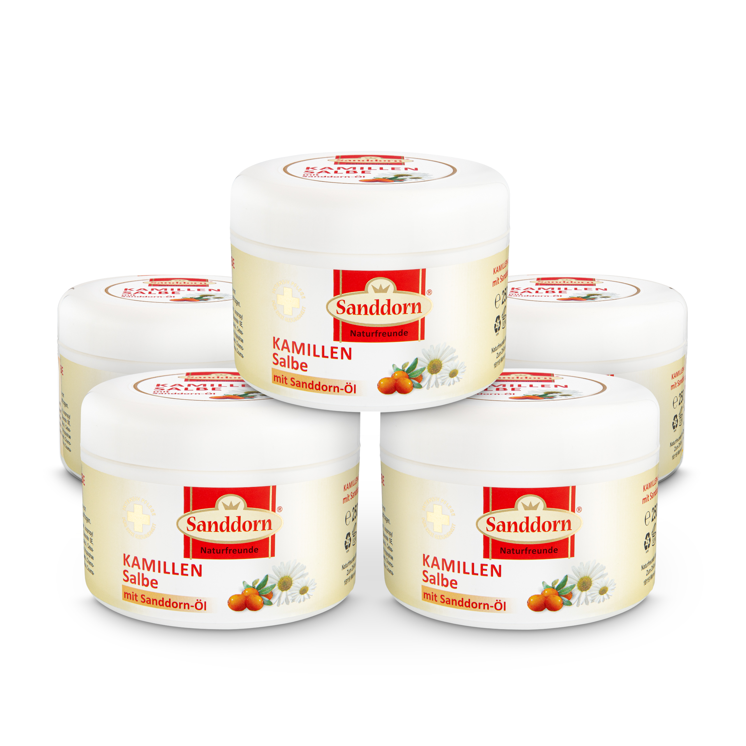 Sanddorn Naturfreunde KAMILLE mit Sanddorn-Öl - 250 ml (5er Set) Sanddorn Naturfreunde KAMILLE mit Sanddorn-Öl - 250 ml (5er Set)