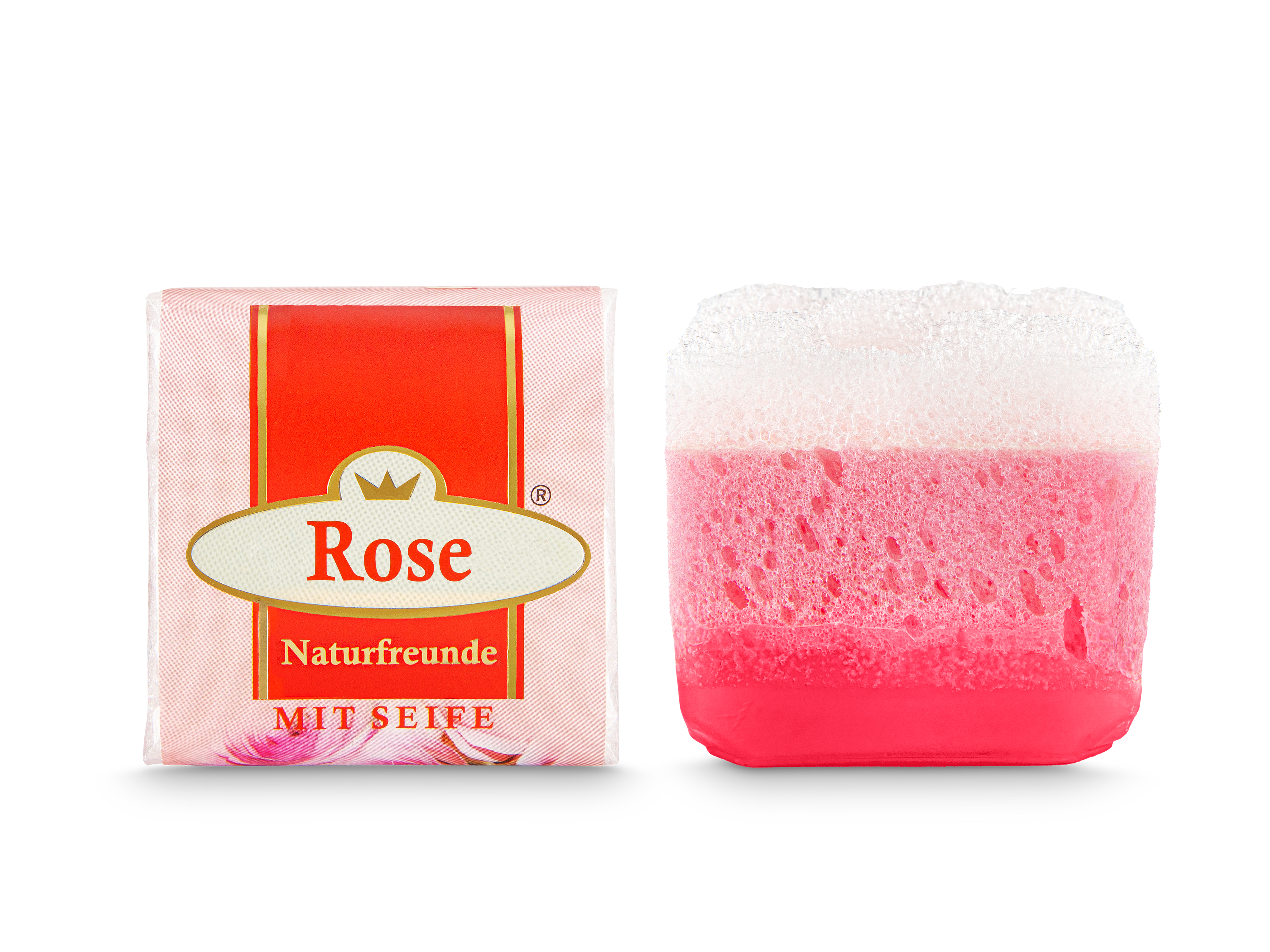490782_Rose_Pflegeschwamm_Druck Naturfreunde PEELING SEIFE ROSE - 65 g