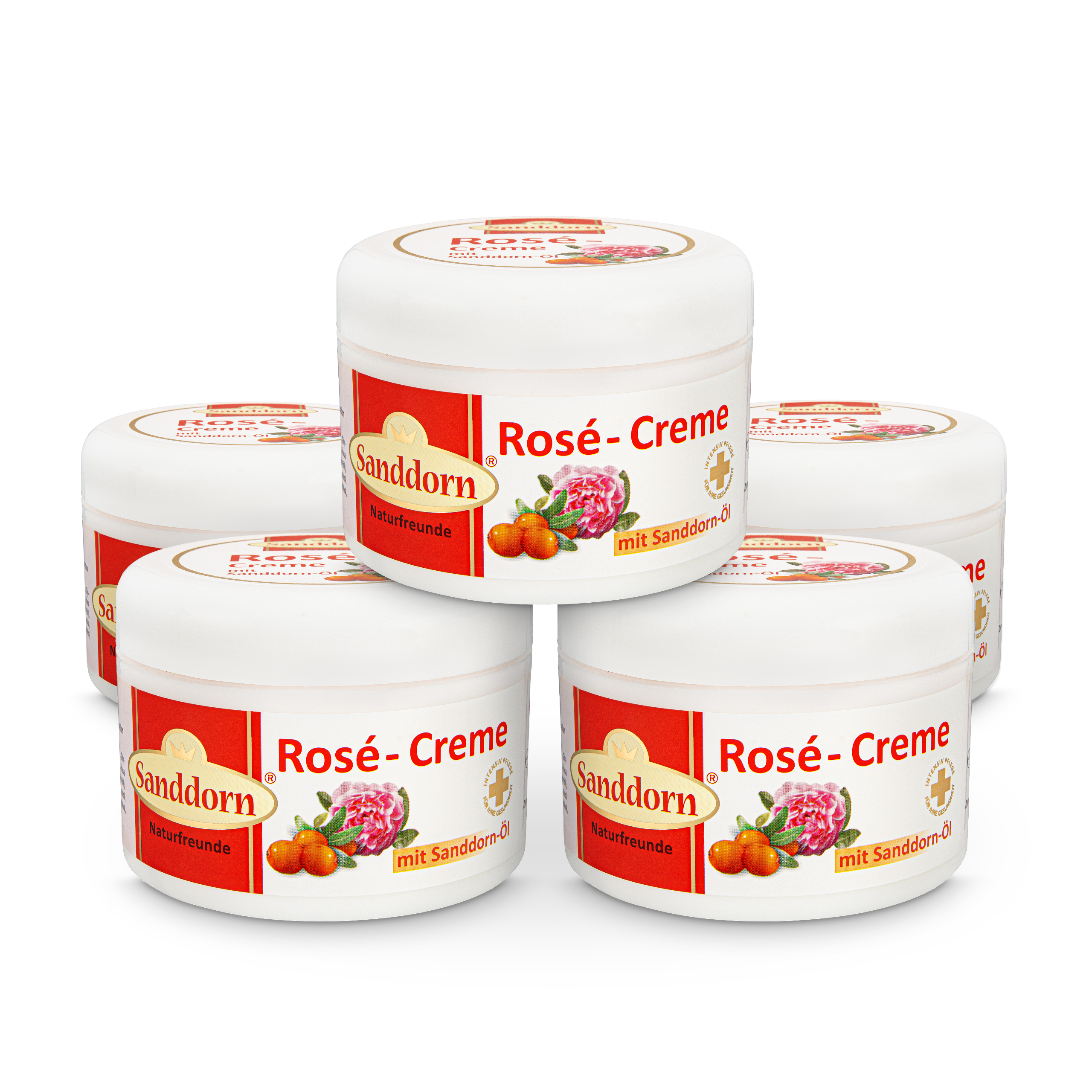 ROSÈ Creme mit Sanddorn-Öl - 250 ml (5er Set) ROSÈ Creme mit Sanddorn-Öl - 250 ml (5er Set)